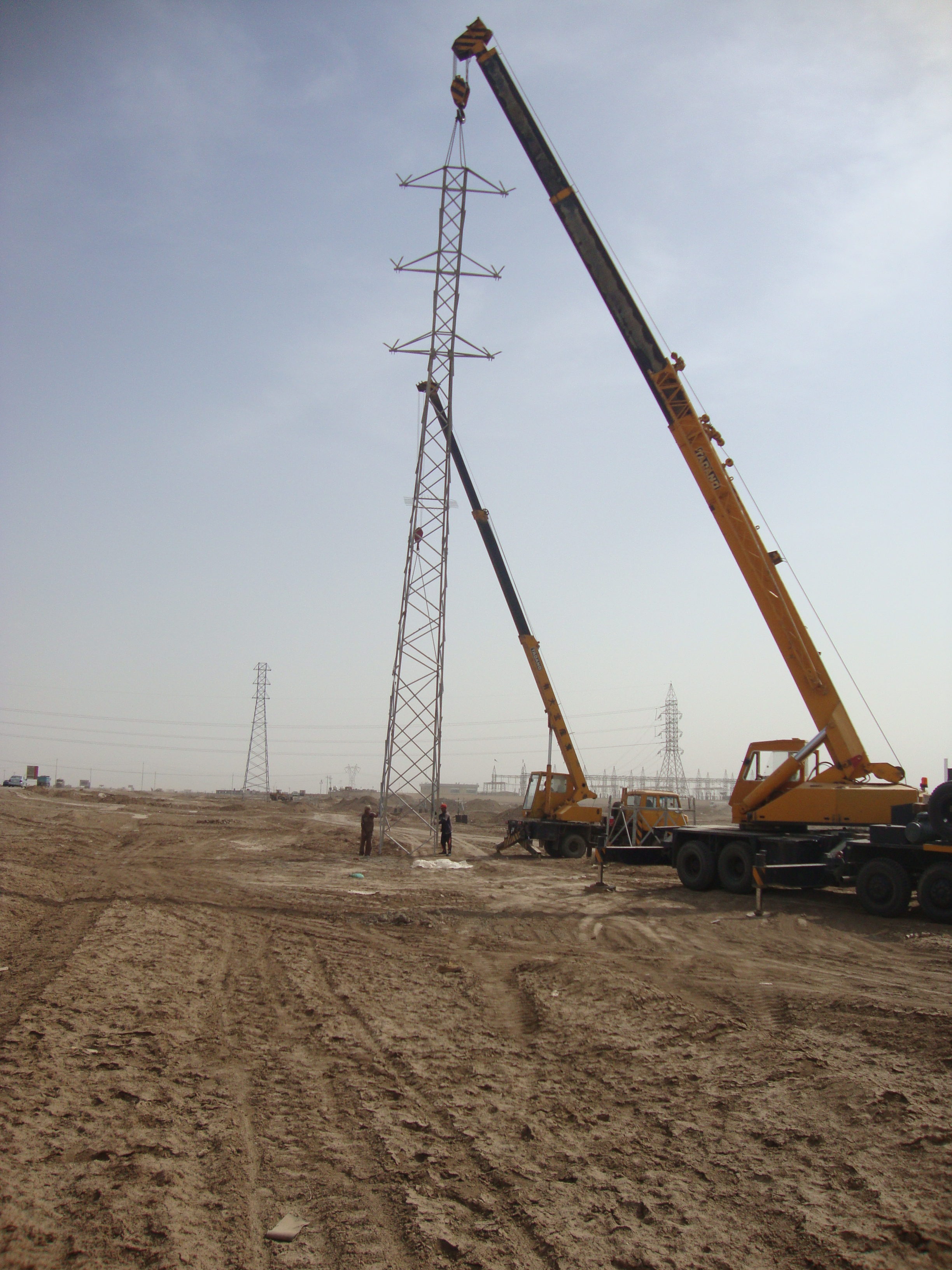 33Kv, Double Circuit, Latticed Towers, OHTL construction
