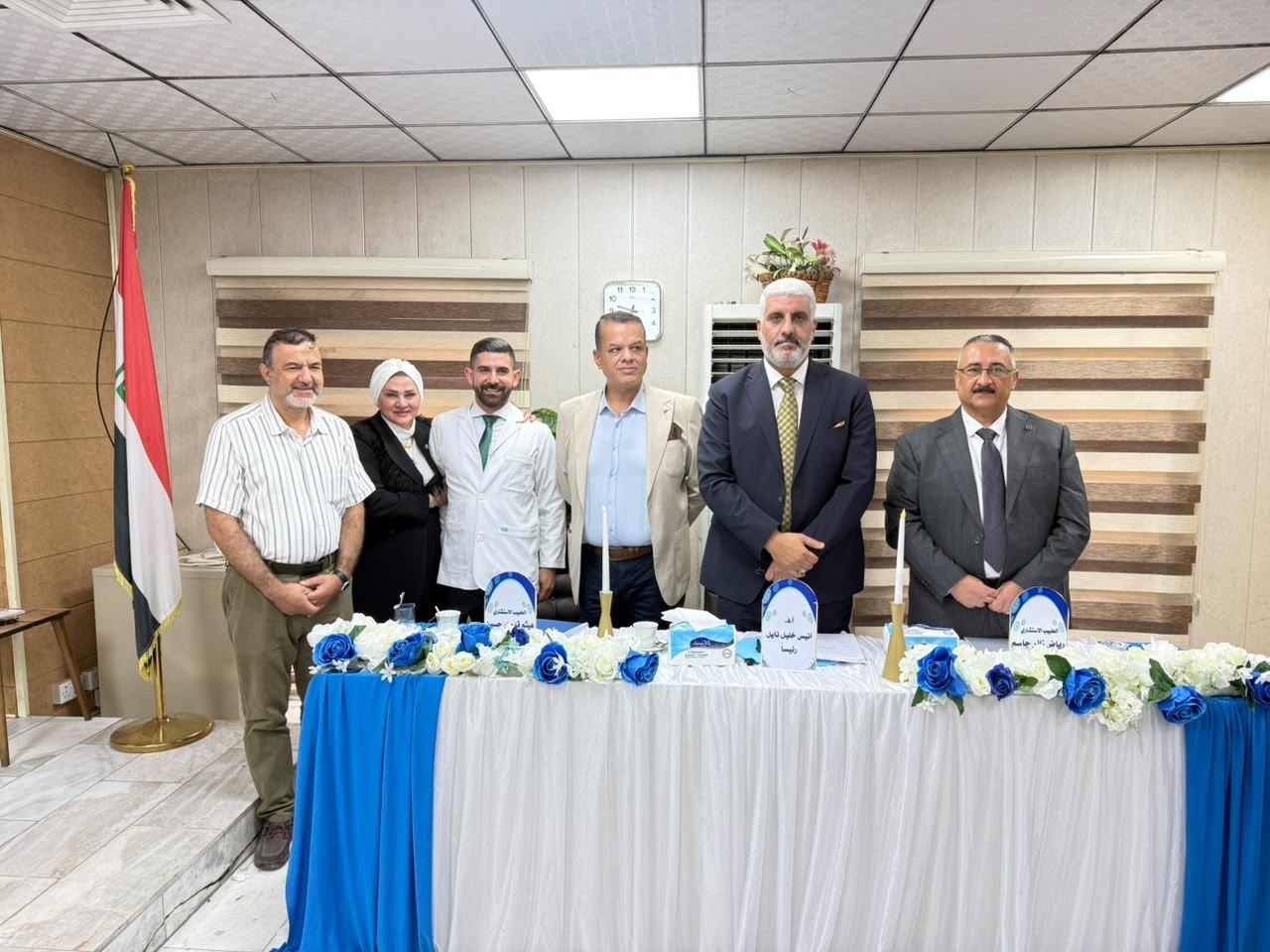 عميد كلية الطب في جامعة النهرين يشارك في مناقشة بحوث طلبة المجلس العربي للاختصاصات الصحية في اختصاص الجراحة العامة