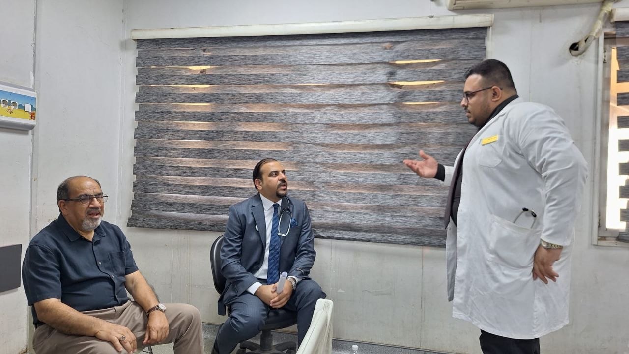 كلية الطب بجامعة النهرين تستضيف أساتذة من كلية الطب بجامعة الكندي للمشاركة في الامتحان السريري النهائي