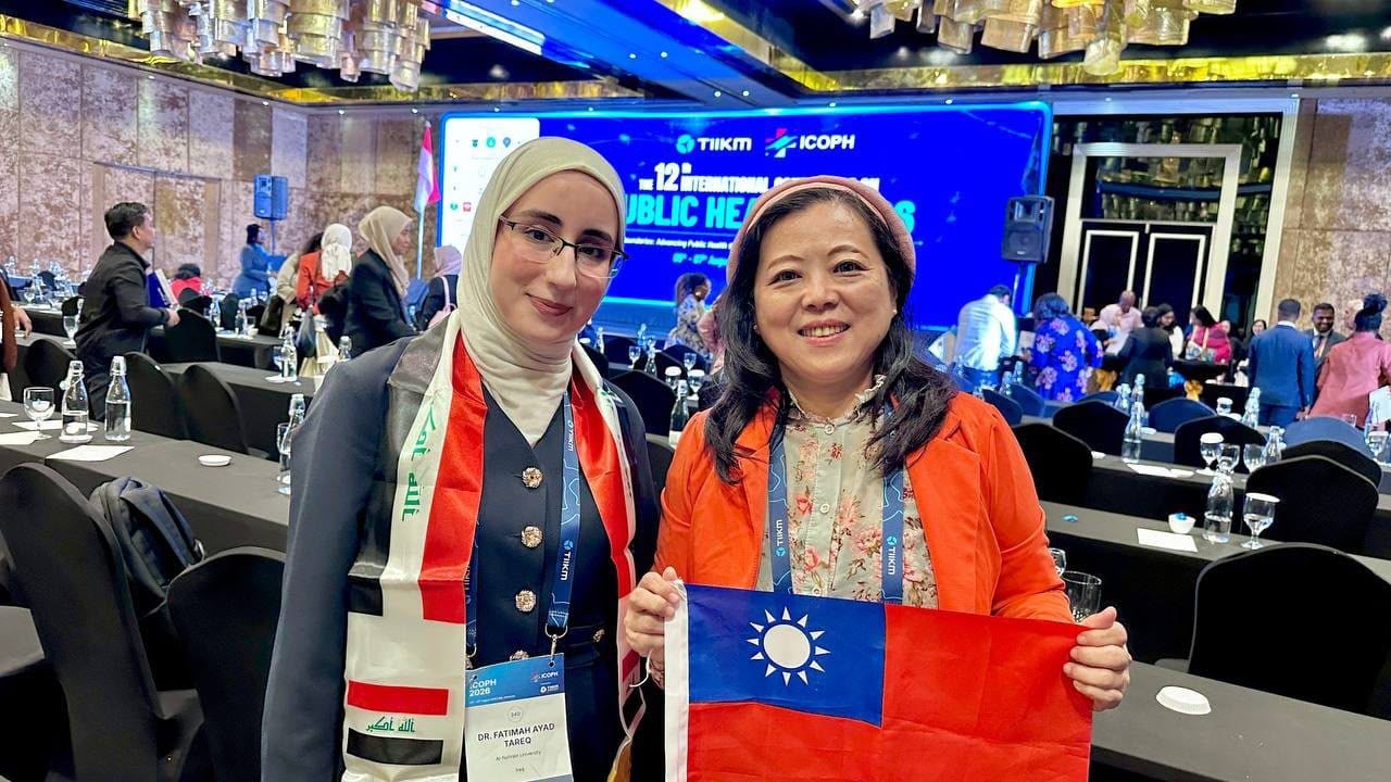 Three International Awards and Research Partnerships with Taiwan and the United States… Al-Nahrain University Medical Students Continue to Excel at ICOPH